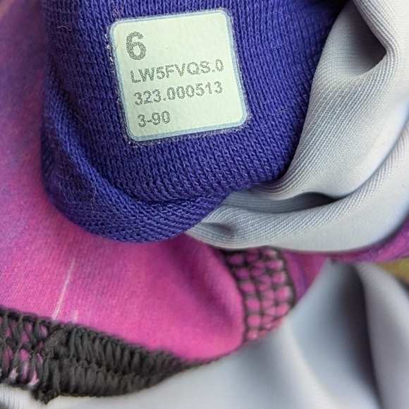 Lululemon Wunder Train High Rise Leggings 28" Digital Current Pink Multi Size 6 - Picture 9 of 10